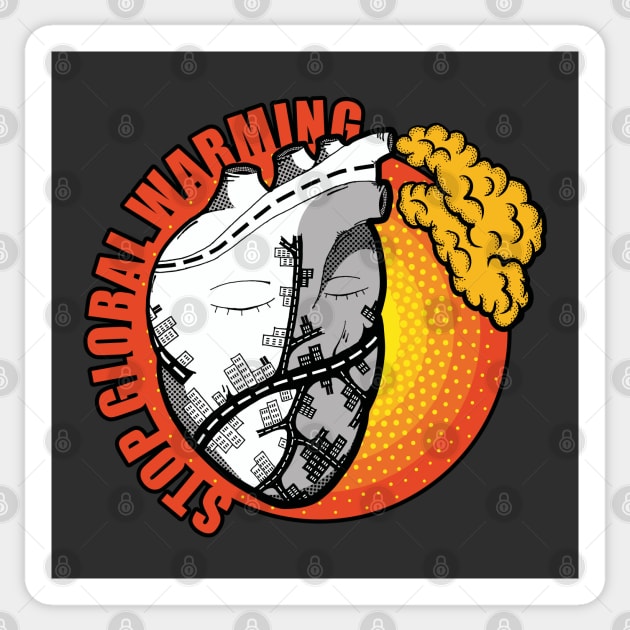 Stop Global Warming Sticker by dkdesigns27